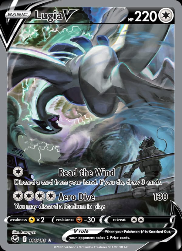 Lugia V 186/195 Silver Tempest Pokémon card
