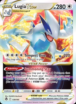 Lugia VSTAR 139/195 Ultra Rare – Silver Tempest Pokémon card