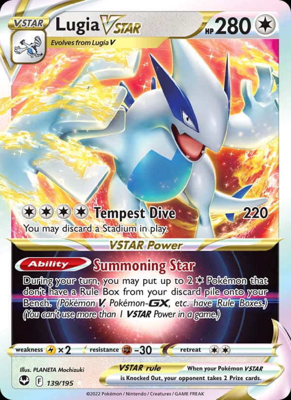 Lugia VSTAR 139/195 Silver Tempest Pokémon card
