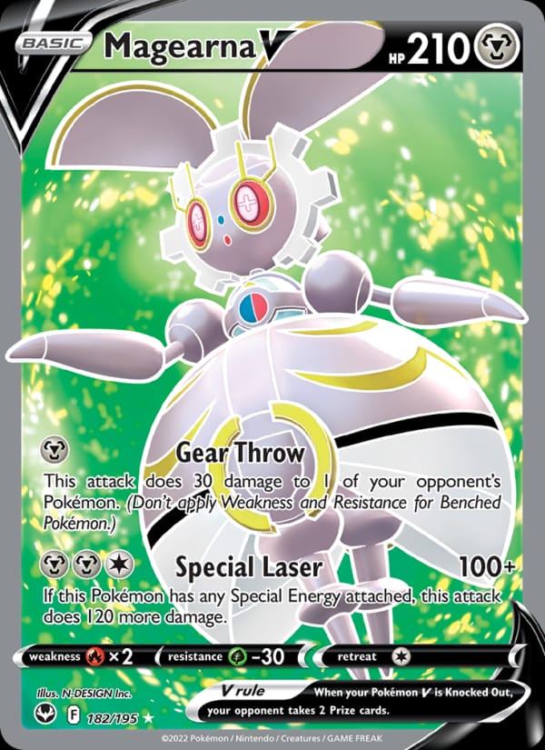Magearna V 182/195 Silver Tempest Pokémon card