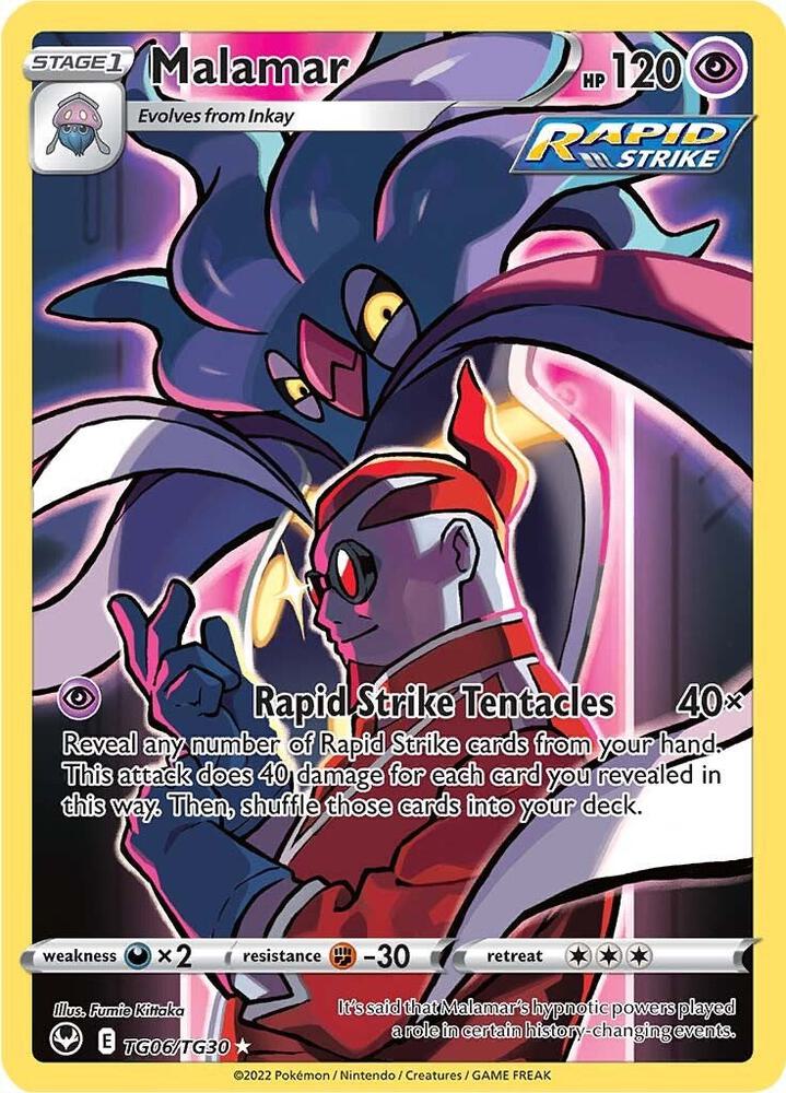 Malamar TG06/TG30 Silver Tempest Pokémon card
