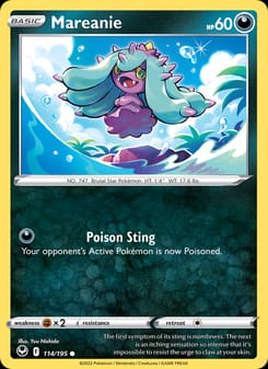 Mareanie 114/195 Common – Silver Tempest Pokémon card
