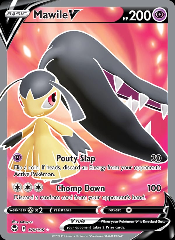 Mawile V 178/195 Silver Tempest Pokémon card