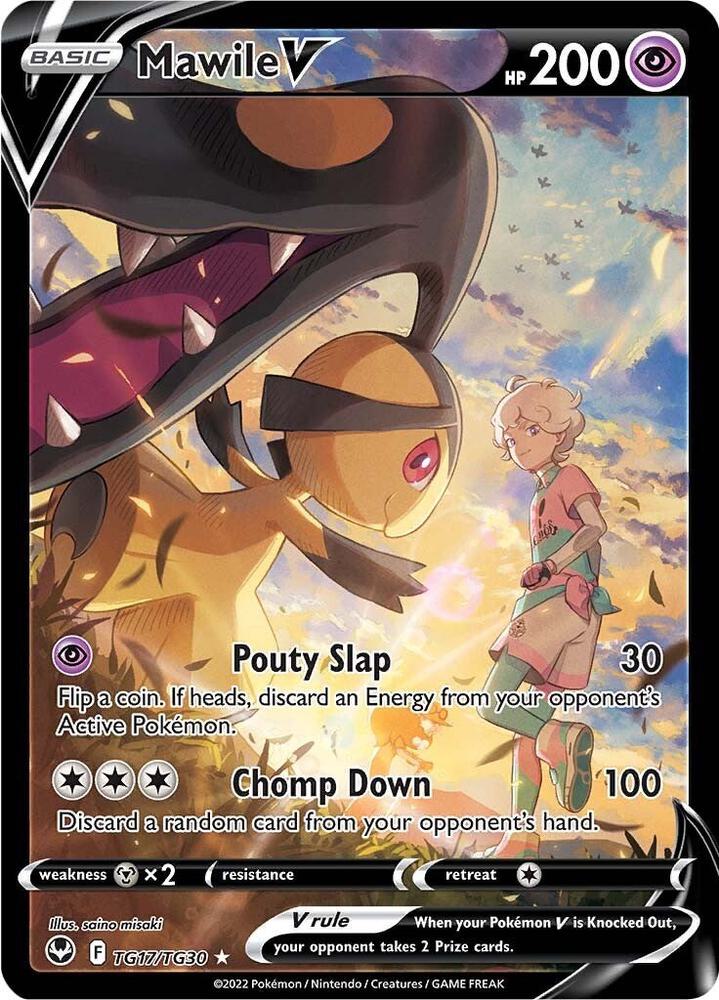 Mawile V TG17/TG30 Silver Tempest Pokémon card