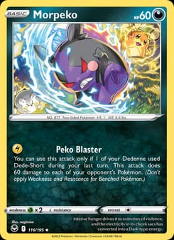 Morpeko 116/195 Uncommon – Silver Tempest Pokémon card
