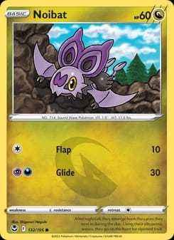 Noibat 132/195 Common – Silver Tempest Pokémon card