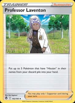 Professor Laventon 162/195 Uncommon – Silver Tempest Pokémon card