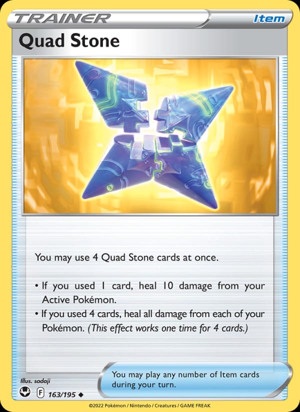 Quad Stone 163/195 Silver Tempest Pokémon card