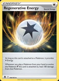 Regenerative Energy 168/195 Uncommon – Silver Tempest Pokémon card