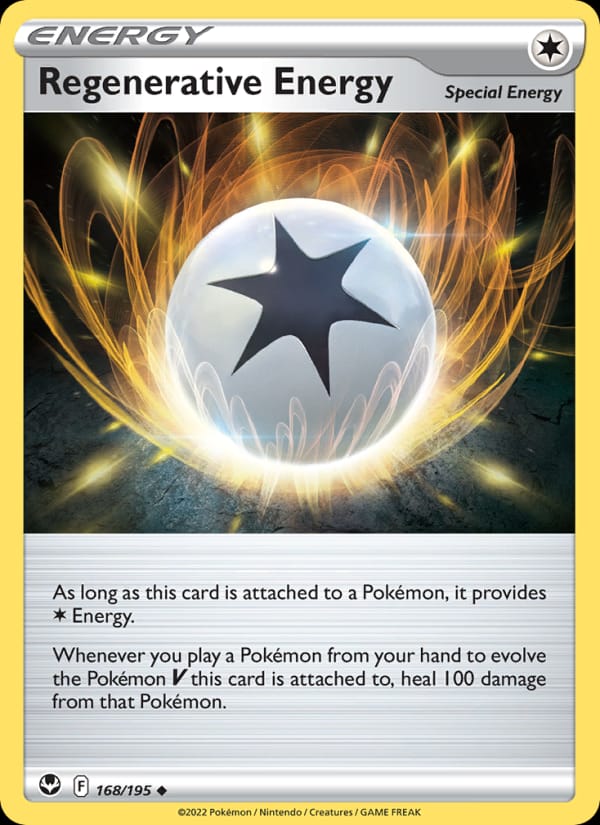 Regenerative Energy 168/195 Silver Tempest Pokémon card