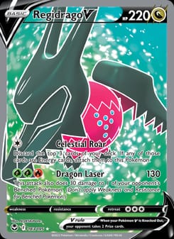 Regidrago V 183/195 Ultra Rare – Silver Tempest Pokémon card