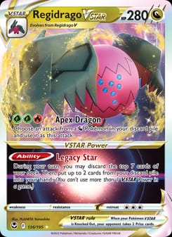 Regidrago VSTAR 136/195 Ultra Rare – Silver Tempest Pokémon card