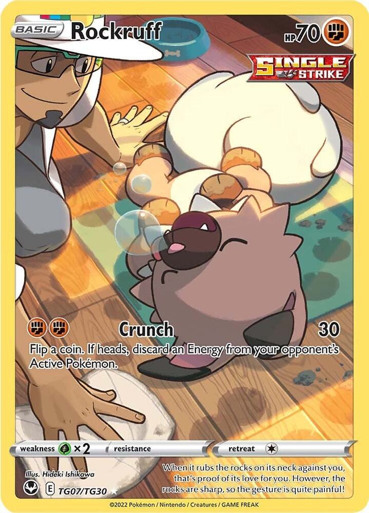 Rockruff TG07/TG30 Silver Tempest Pokémon card