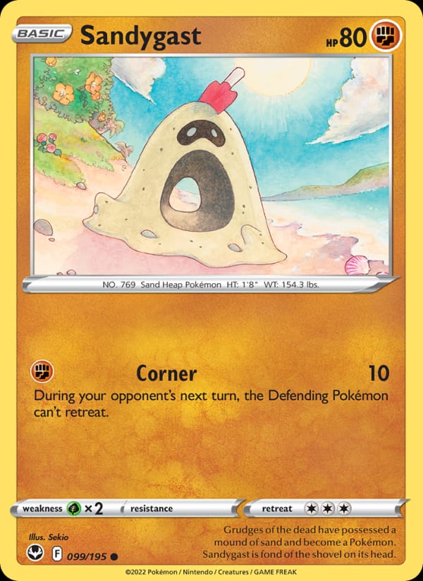 Sandygast 099/195 Silver Tempest Pokémon card