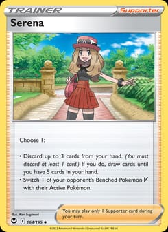 Serena 164/195 Uncommon – Silver Tempest Pokémon card