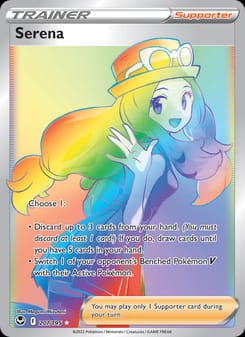 Serena 207/195 Secret Rare – Silver Tempest Pokémon card