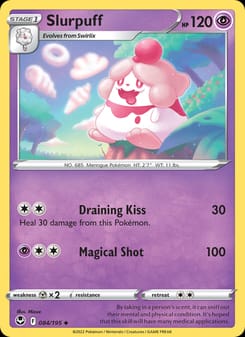 Slurpuff 084/195 Uncommon – Silver Tempest Pokémon card