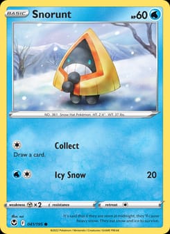 Snorunt 041/195 Common – Silver Tempest Pokémon card