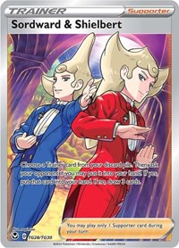 Sordward & Shielbert TG28/TG30 Ultra Rare – Silver Tempest Pokémon card