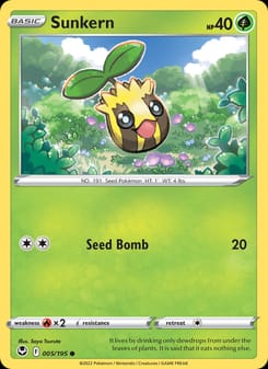 Sunkern 005/195 Common – Silver Tempest Pokémon card
