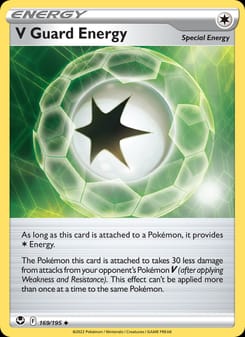 V Guard Energy 169/195 Uncommon – Silver Tempest Pokémon card