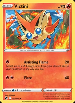 Victini 023/195 Rare – Silver Tempest Pokémon card