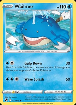 Wailmer 037/195 Common – Silver Tempest Pokémon card