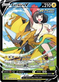 Zeraora V TG16/TG30 Ultra Rare – Silver Tempest Pokémon card