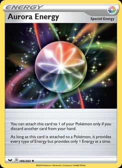 Aurora Energy 186/202 Uncommon – Sword & Shield Pokémon card