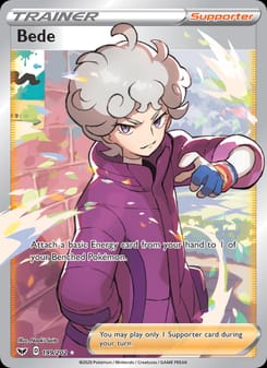 Bede 199/202 Ultra Rare – Sword & Shield Pokémon card