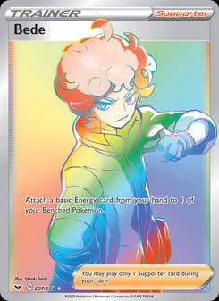 Bede 207/202 Secret Rare – Sword & Shield Pokémon card