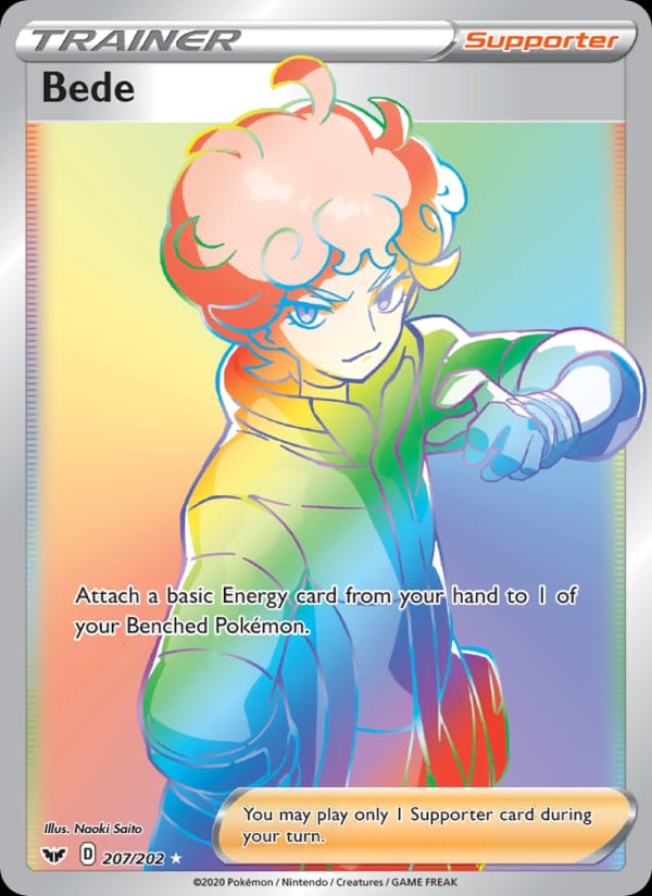 Bede 207/202 Sword & Shield Pokémon card