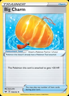 Big Charm 158/202 Uncommon – Sword & Shield Pokémon card