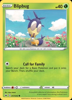 Blipbug 017/202 Common – Sword & Shield Pokémon card