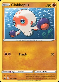 Clobbopus 112/202 Common – Sword & Shield Pokémon card