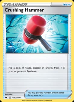 Crushing Hammer 159/202 Uncommon – Sword & Shield Pokémon card