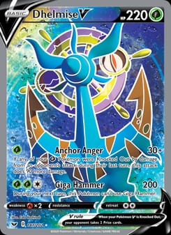 Dhelmise V 187/202 Ultra Rare – Sword & Shield Pokémon card