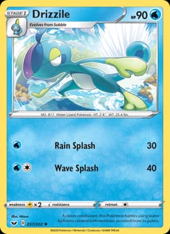 Drizzile 057/202 Uncommon – Sword & Shield Pokémon card