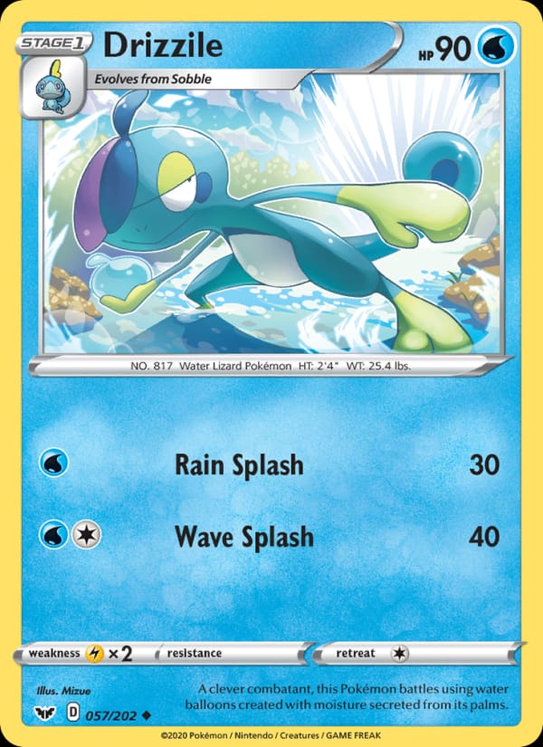 Drizzile 057/202 Sword & Shield Pokémon card
