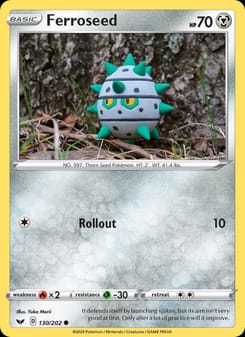 Ferroseed 130/202 Common – Sword & Shield Pokémon card