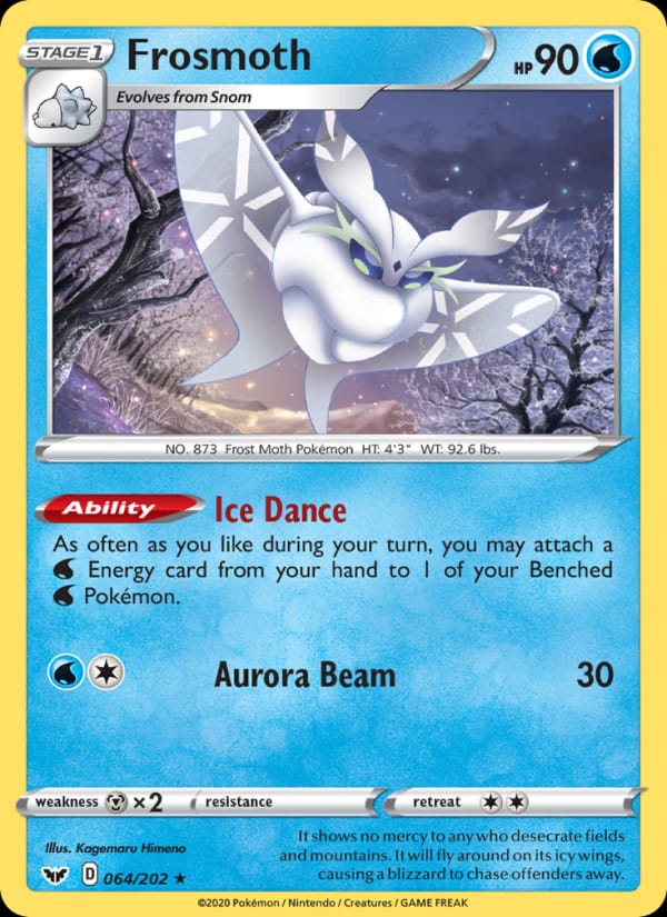 Frosmoth 064/202 Sword & Shield Pokémon card