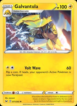 Galvantula 071/202 Uncommon – Sword & Shield Pokémon card