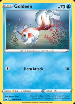 Goldeen 045/202 Common – Sword & Shield Pokémon card
