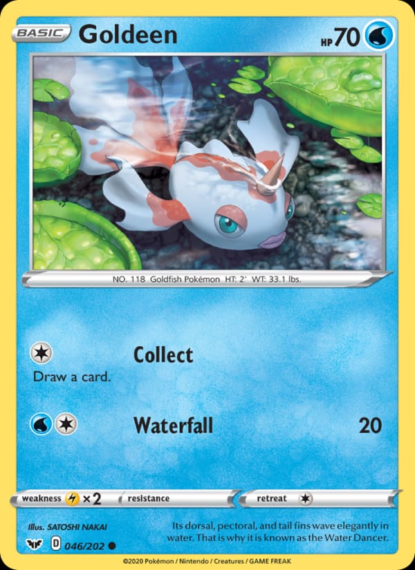 Goldeen 046/202 Sword & Shield Pokémon card