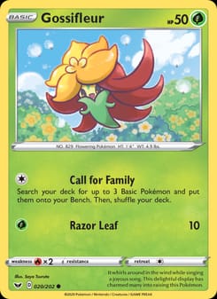 Gossifleur 020/202 Common – Sword & Shield Pokémon card