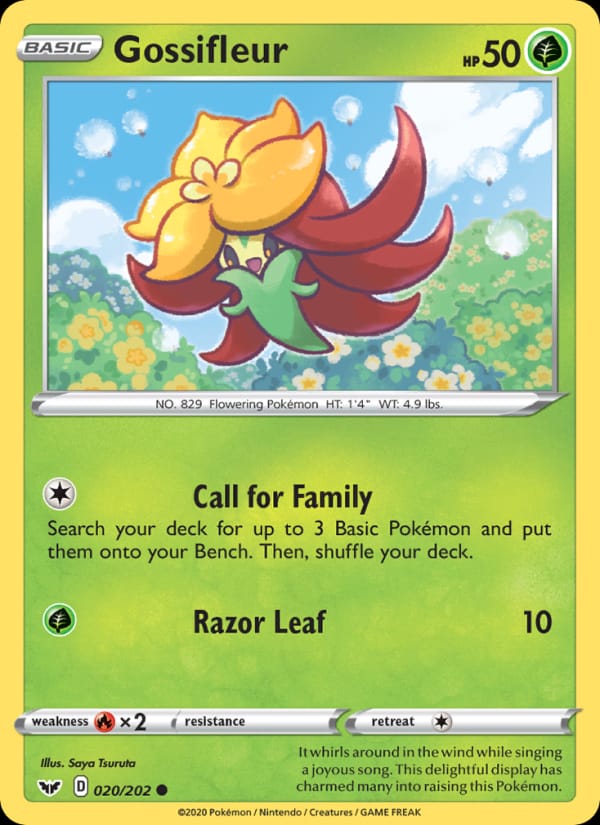 Gossifleur 020/202 Sword & Shield Pokémon card
