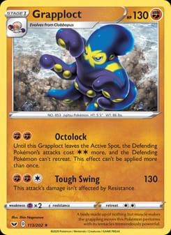 Grapploct 113/202 Rare – Sword & Shield Pokémon card