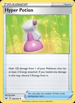 Hyper Potion 166/202 Uncommon – Sword & Shield Pokémon card
