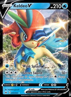 Keldeo V 053/202 Ultra Rare – Sword & Shield Pokémon card