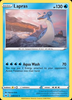 Lapras 050/202 Ultra Rare – Sword & Shield Pokémon card
